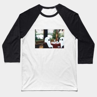 Ghosts on a Dinner Date Baseball T-Shirt